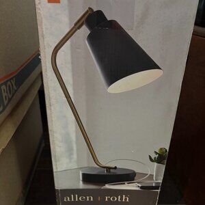allen + roth Black and Gold Desk Lamp